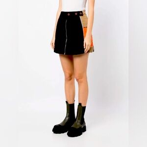 GANNI light padded mini skirt